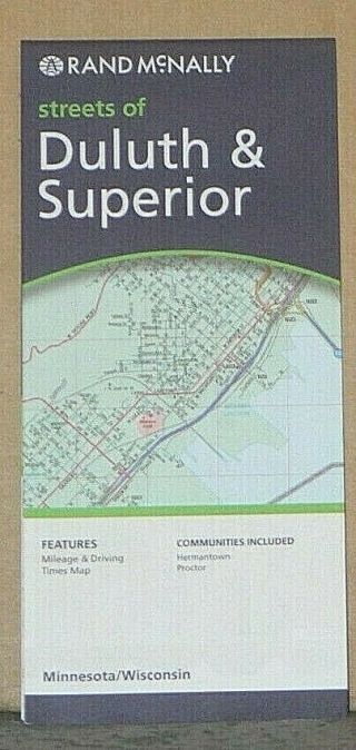 2007 Rand Mcnally Street Map Of Duluth & Superior,  Minnesota " Old Stock "