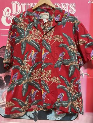 Vintage 90s Paradise Found Hawaiian Shirt Mens Xl Rare