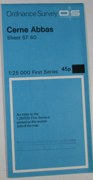 1958 Old Vintage Os Ordnance Survey 1:25000 First Series Map St 60 Cerne Abbas