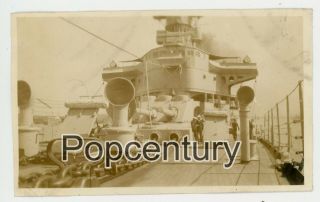 China Photograph 1923 Usmc Uss Asheville Us Navy Deck View Officers Photo