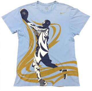 Kobe Bryant Vintage Rare Nike Carpe Diem Xl Blue T Shirt