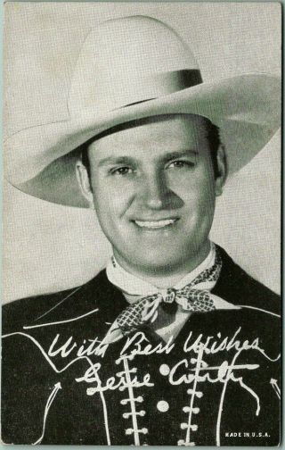 Vintage Gene Autry Mutoscope Arcade Card Cowboy Singer Movie Actor C1940s