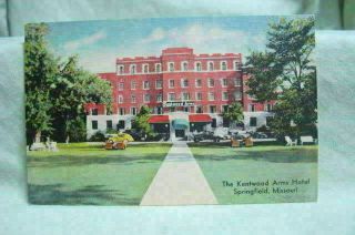 Vintage Post Card The Kentwood Arms Hotel Springfield Mo