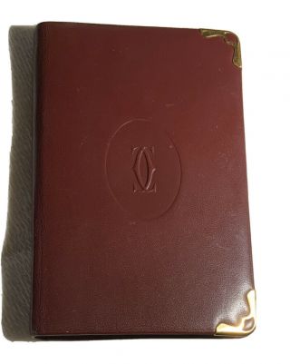 Rare Vintage Authentic Cartier Leather Address Book Must De Cartier Collectors