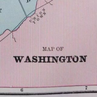 Vintage 1903 Washington Dc Map 14 " X11 " Old Antique Georgetown