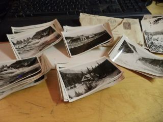 47 Vintage Photos & 28 Scenes Of Canadian Rockies Taken In The 1930s & Envelope