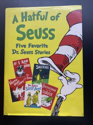 A Hatful Of Suess Dr.  Seuss Five Favorite Stories Hardcover Rare Collectible
