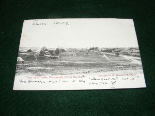 Vintage Postcard Ermelo South Africa Town View Transvaal W Herald 1906
