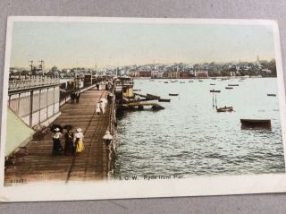 Isle Of Wight - Ryde From The Pier - Vintage Postcard