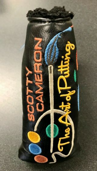 " Rare " Scotty Cameron Putter Headcover,  " The Art Of Putting " ; Blade Headcover