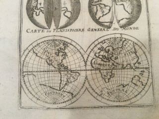 3 Old Maps.  California As An Island.  World Map.  Western Hemisphere