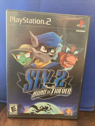 Sly 2 Band Of Thieves W/ Map Sony Playstation Ps2 Authentic Cib Game Vintage Fun
