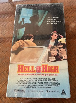 Hell High Vhs Horror Prism Release Rare