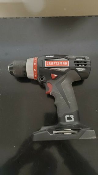 Rare Craftsman C3 19.  2 Volt Drill Driver 315dd2101 Bare Tool