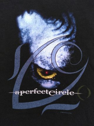 A Perfect Circle Vintage T - Shirt Large 2000 Band Concert Tour Merch Rare Vtg 00s