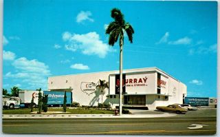 Vintage Florida Advertising Postcard Murray Van Storage Moving Vans 1960s