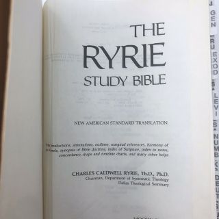 Vintage 1978 Ryrie Study Bible American Standard Moody Press HC NASB Maps 3