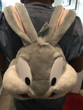 1996 Rare Warner Bros Bugs Bunny Purse/backpack Rabbit Head Purse 3