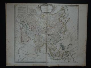1790 Vaugondy Atlas Universel Map Asia - Carte De L 