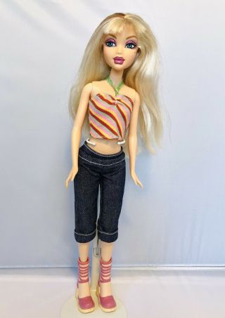 Barbie My Scene Miami Getaway Delancey Doll Highlighted Hair Bangs Dressed Rare
