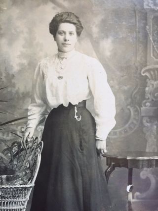 Cabinet Photo Pretty Young Woman Fashion Skirt A & G Taylor Of Stockton On Tees