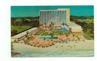 Puerto Rico 1963 Vintage Post Card " Americana Hotel In San Juan "