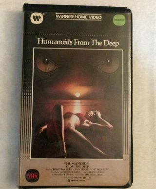 Humanoids From The Deep [vhs] 1984 Warner Home Video Rare Case