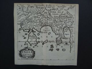1661 Cluver Atlas Map India Vetus - Taprobana - Sri Lanka - Asia