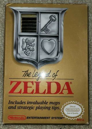 Vintage 1987 Legend Of Zelda Nes Nintendo Complete Cib Authentic - Missing Map