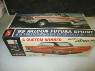 Rare Amt 1965 Falcon Futura Sprint 3 In 1 1/25 Model Kit Box