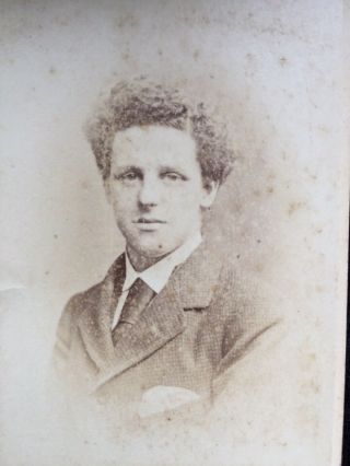 Antique Cdv Photo Of A Young Man By W H Tuck & Co Of 7 Haymarket