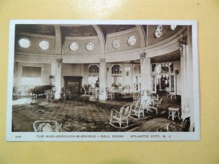 Marlborough - Blenheim Hotel Atlantic City Jersey Vintage Postcard Ball Room