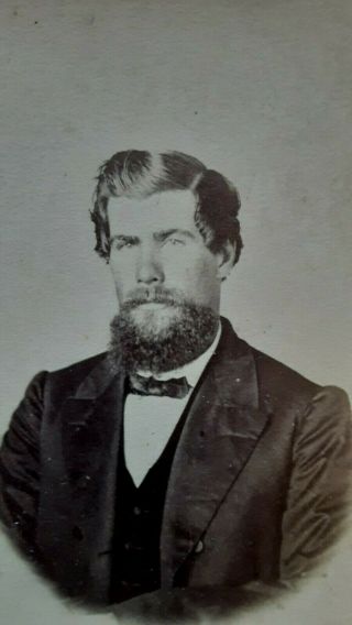 Civil War Era Cdv Handsome Man Id 