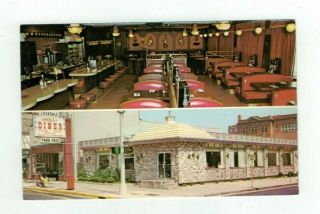 Nj Atlantic City Jersey Vintage Post Card - Apollo Diner & Restaurant