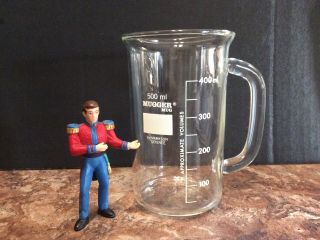 Rare 500ml Beaker By Markson Science “the Mugger Mug” Laboratory Grade