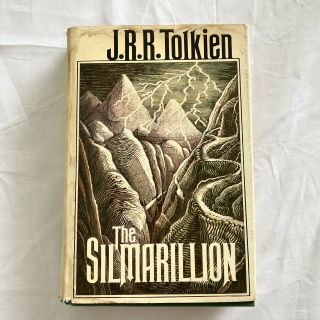 The Silmarillion First American Edition With Map 1977 Hardcover Vintage Book