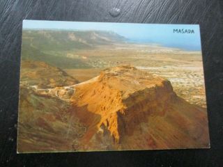 A Vintage Post Card : Masada And The Dead Sea,  Israel,  60 