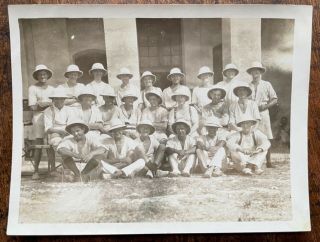 Vintage Photographic Image Of H.  M.  S Benbow Cooks & P.  O’s Rest Camp Gozo Malta
