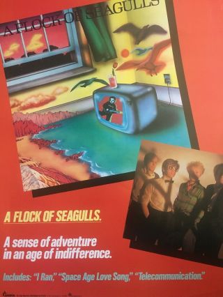 A Flock Of Seagulls Debut Rare Promo Poster 1982 3