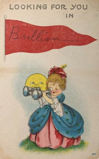 Vintage Postcard As Mailed From Brillion,  Wisconsin - July 31,  1916