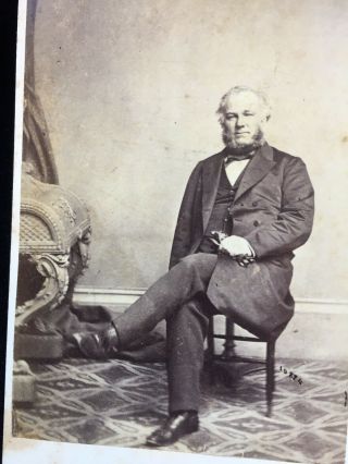 Antique Cdv Photo Of A Man Named As George Harvey Betts By W H Kent Of London