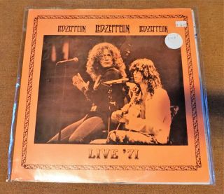 Led Zeppelin Lp Live 1971 V.  G,  Rare Jester Productions