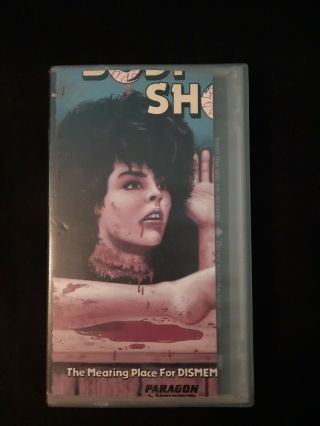 Body Shop Vhs Paragon Video Cut Box Rare Horror Dr.  Gore 1972 1986