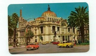 Mexico Vintage Post Card Palacio De Las Bellas Artes