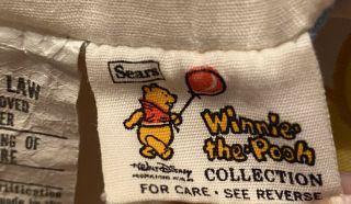 Vintage Sears Winnie the Pooh Blanket Large 72”x48” Rare Kanga Roo Eeyore Flaws 2
