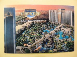 Tropicana Casino Hotel Las Vegas Nevada Vintage Postcard Island Of Las Vegas 
