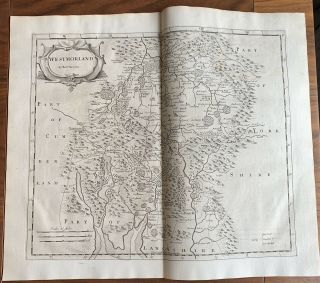Map Westmorland By Robert Morden 1772