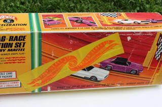 1969 Rare Mattel / Sears Hot Wheels Red Line Canadian Drag Race Action Set