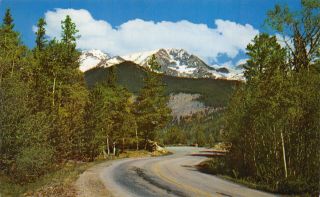 Mount Ypsilon View Estes Park Colorado Usa Vintage Postcard