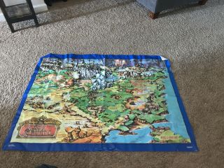 Vintage Wow Teddy Ruxpin Land Of Grundo Map Play Area Worlds Of Wonder 1986